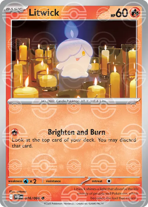Litwick (Poke Ball Pattern) card art
