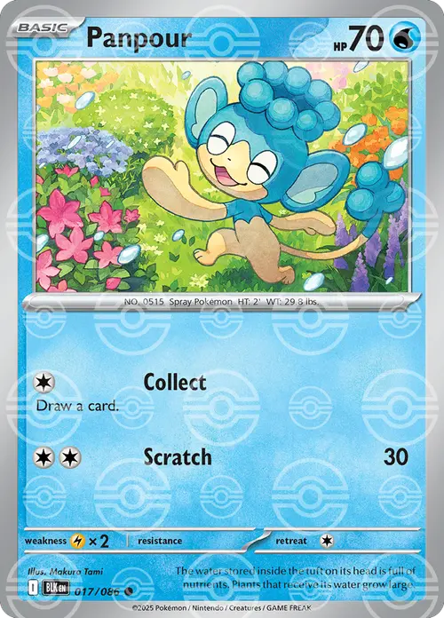 Panpour (Poke Ball Pattern) card art