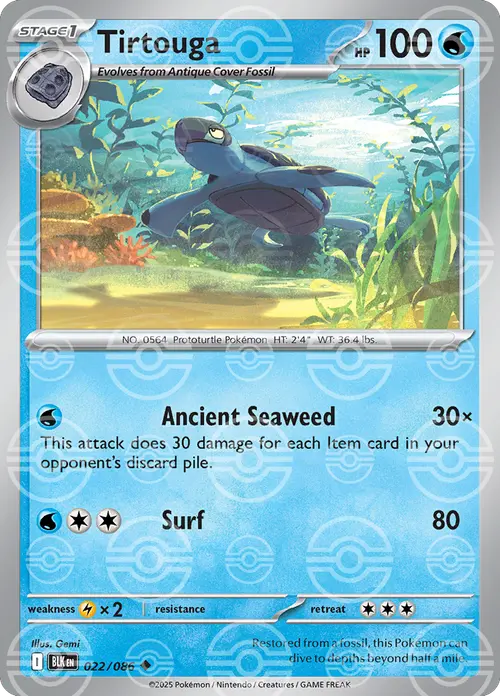 Tirtouga (Poke Ball Pattern) card art