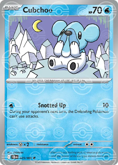 Cubchoo (Poke Ball Pattern) card art
