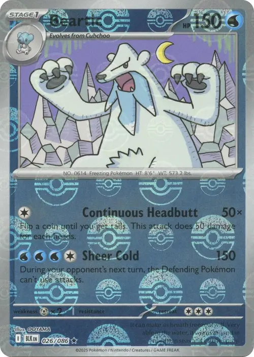 Beartic (Poke Ball Pattern) card art