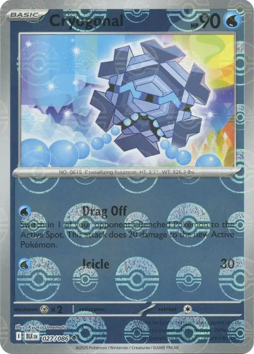 Cryogonal (Poke Ball Pattern) card art