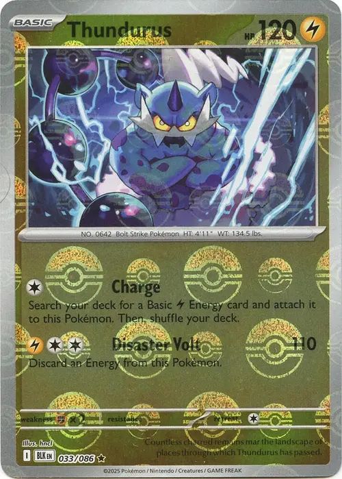 Thundurus (Poke Ball Pattern) card art