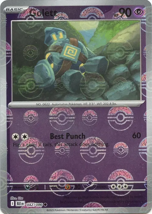 Golett (Poke Ball Pattern) card art