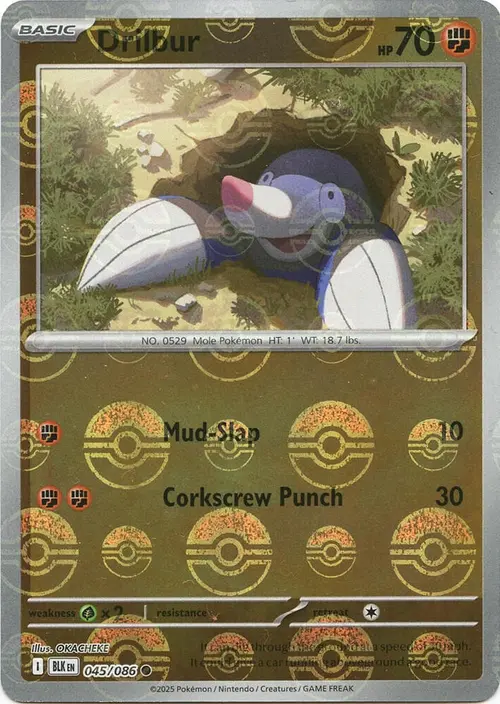 Drilbur (Poke Ball Pattern) card art