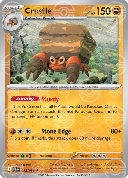 Crustle (Poke Ball Pattern) card art