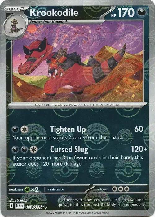 Krookodile (Poke Ball Pattern) card art