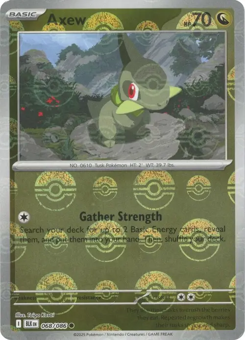 Axew (Poke Ball Pattern) card art