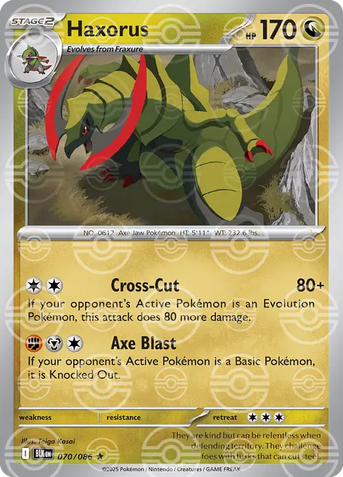 Haxorus (Poke Ball Pattern) card art