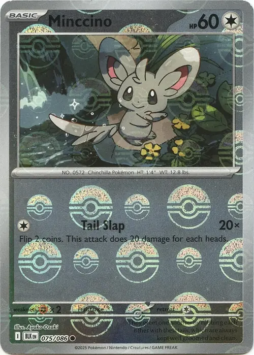 Minccino (Poke Ball Pattern) card art