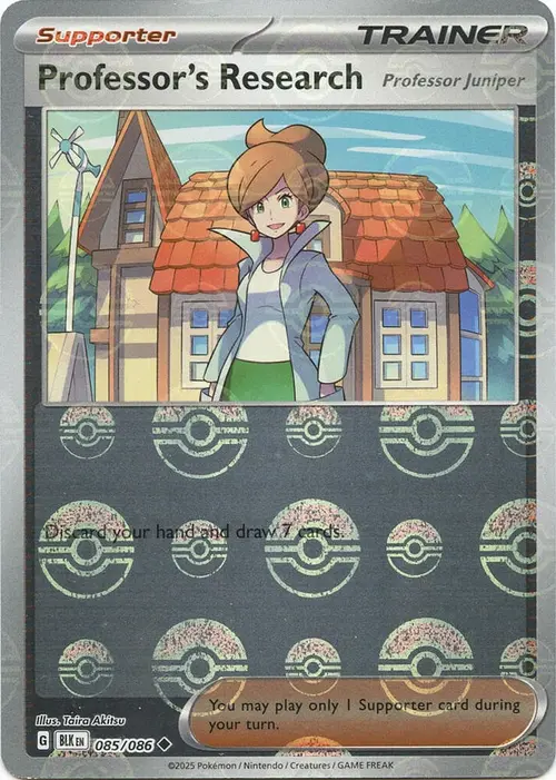 Professor's Research (Poke Ball Pattern) card art