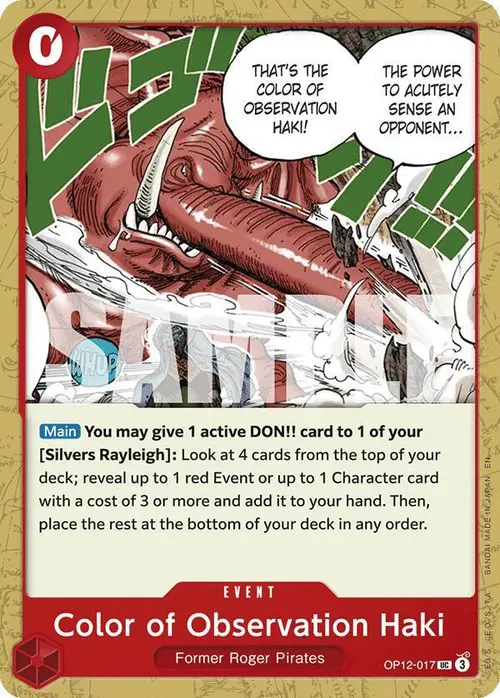 Color of Observation Haki card art