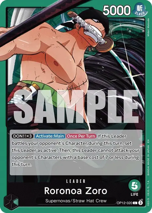 Roronoa Zoro (020) card art