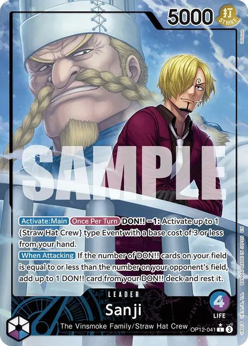 Sanji (041) (Alternate Art) card art