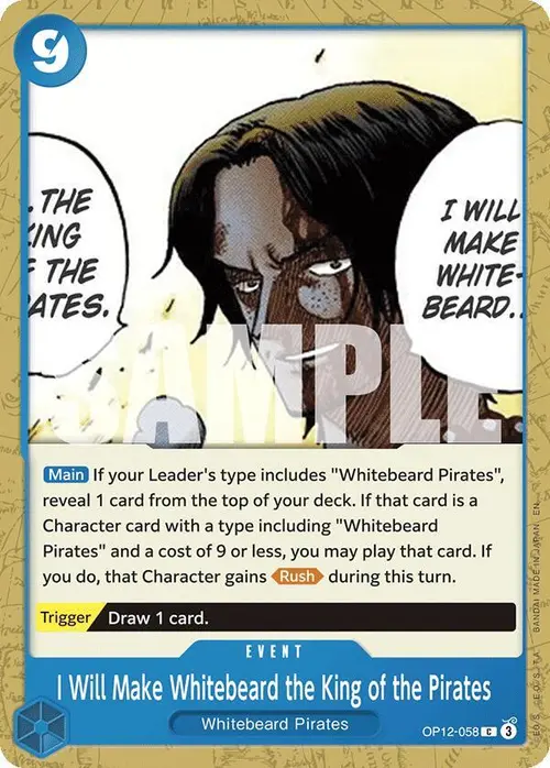 I Will Make Whitebeard the King of the Pirates card art