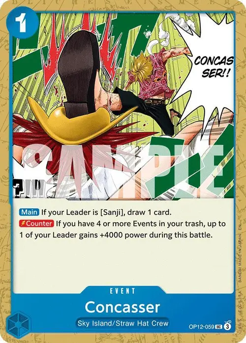 Concasser card art