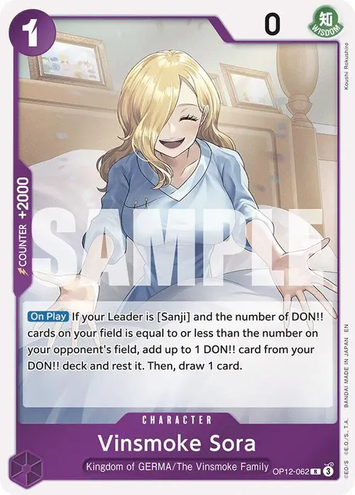 Vinsmoke Sora card art