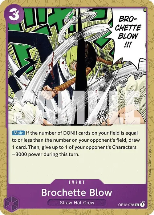 Brochette Blow card art