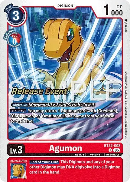 Agumon card art
