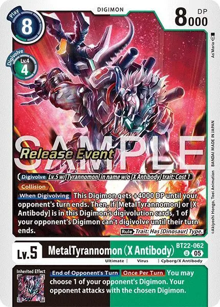 MetalTyrannomon (X Antibody) card art