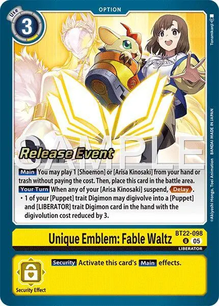 Unique Emblem: Fable Waltz card art