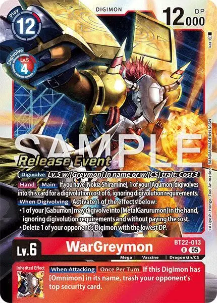 WarGreymon card art