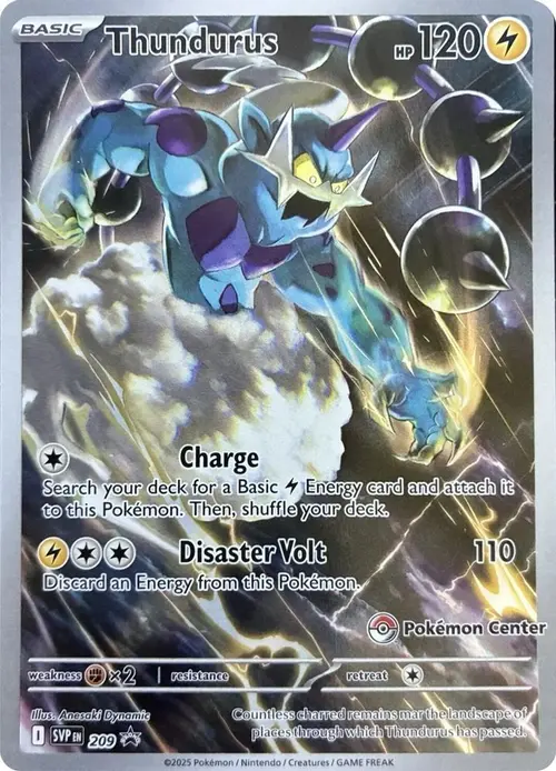 Thundurus - 209 (Pokemon Center Exclusive) card art