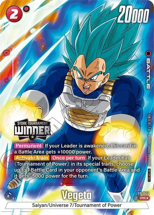 Vegeta (Tournament Pack -Winner- 07) card art