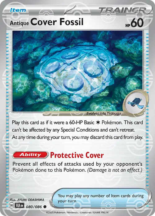 Antique Cover Fossil (Poke Ball Pattern) card art