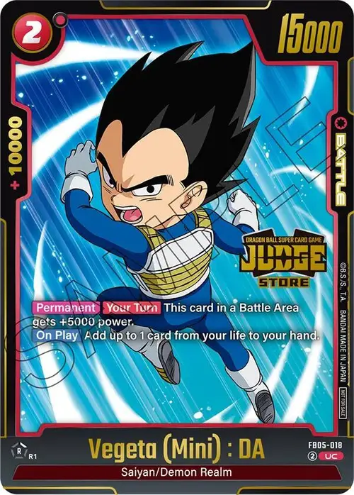 Vegeta (Mini) : DA (Judge Pack (Store Judge) 04) card art