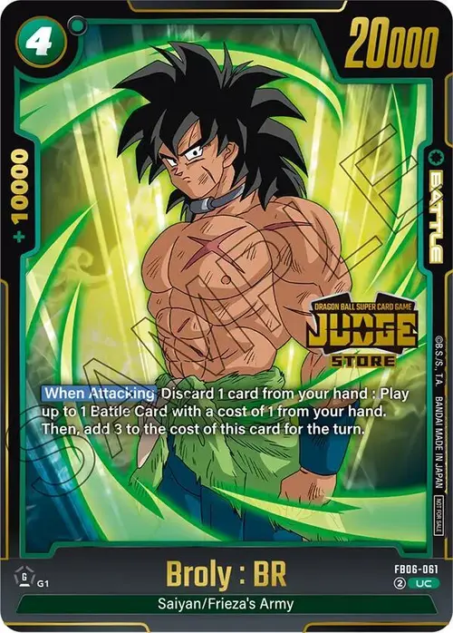 Broly : BR (Judge Pack (Store Judge) 04) card art