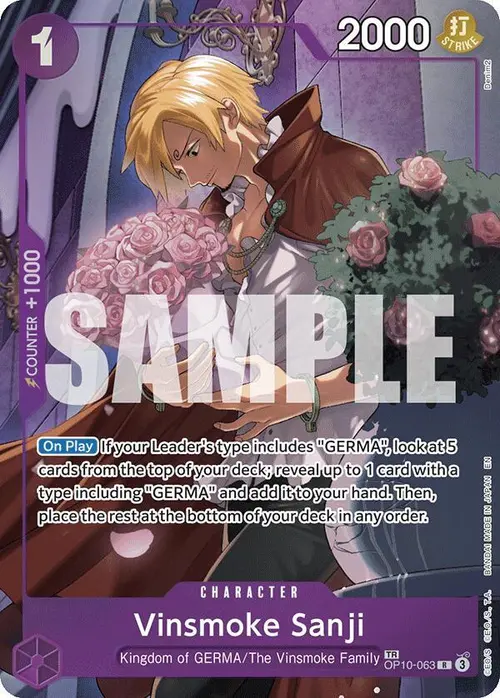 Vinsmoke Sanji (TR) card art