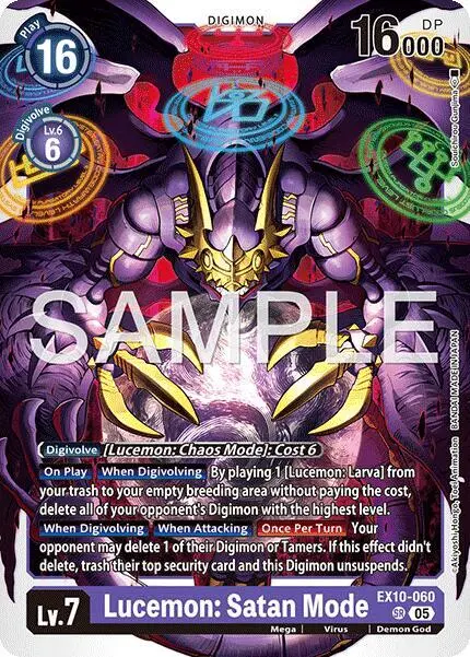 Lucemon: Satan Mode card art