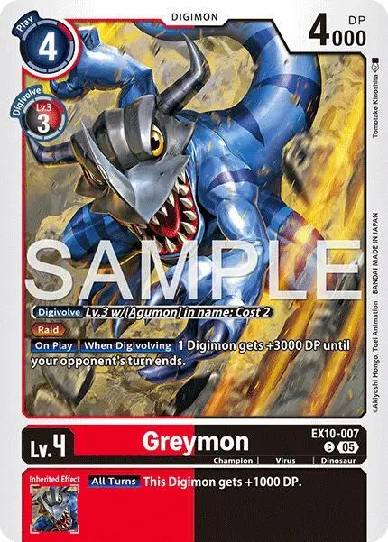 Greymon card art