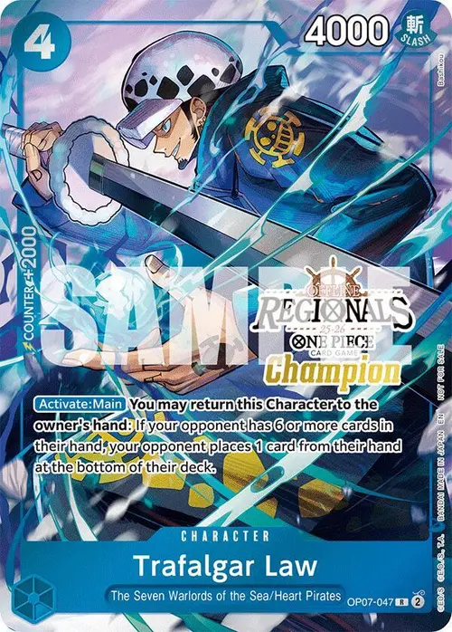 Trafalgar Law (Offline Regional Champion Card Set 2025 Vol.2) card art