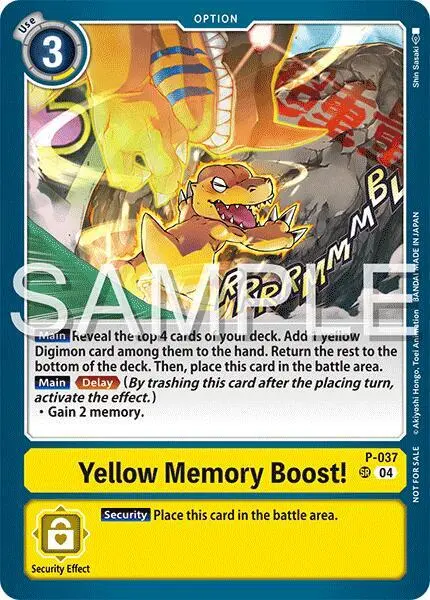 Yellow Memory Boost! (Time Stranger Demo Deck) card art
