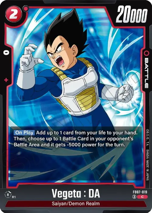 Vegeta : DA card art