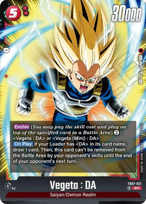 Vegeta : DA card art