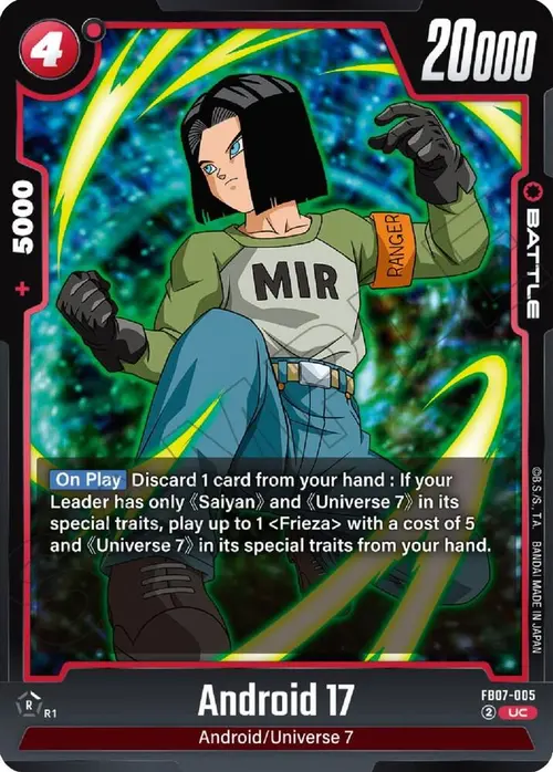 Android 17 card art