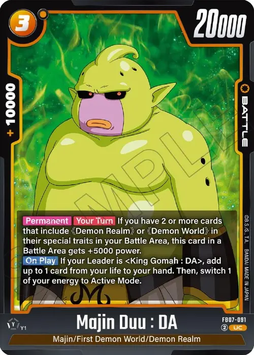 Majin Duu : DA card art