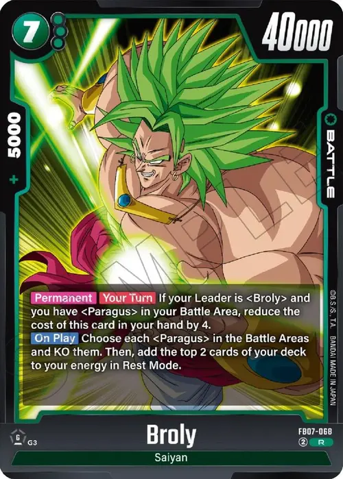 Broly card art