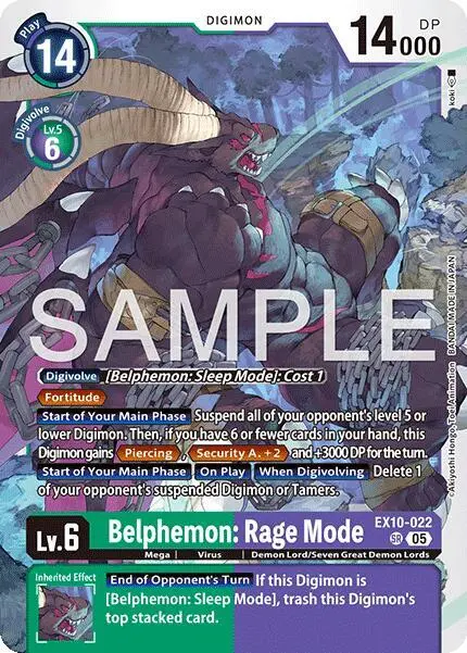 Belphemon: Rage Mode card art