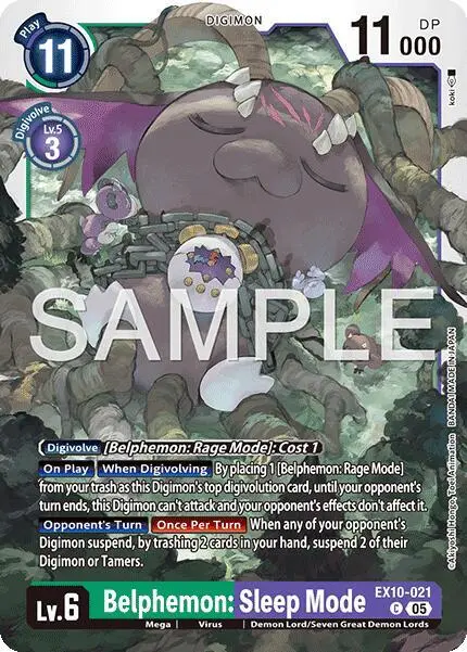 Belphemon: Sleep Mode card art