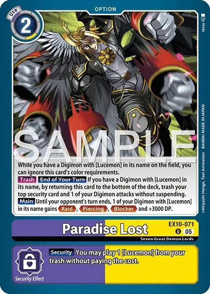 Paradise Lost card art