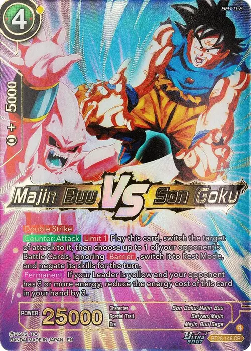 Majin Buu VS Son Goku card art