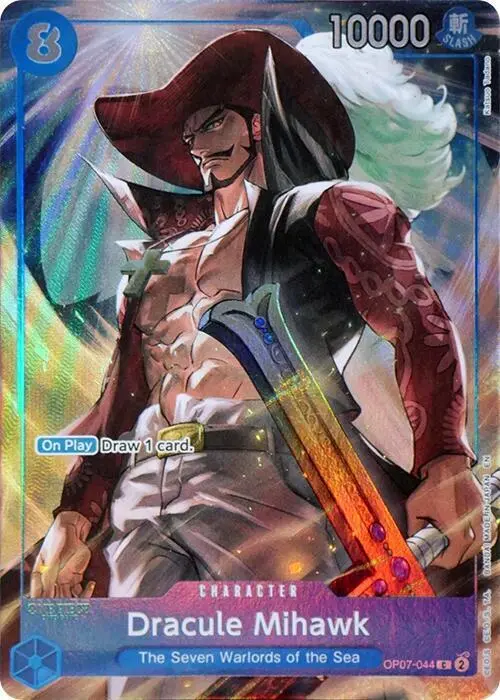 Dracule Mihawk (Seven Warlords of the Sea Binder Set) card art