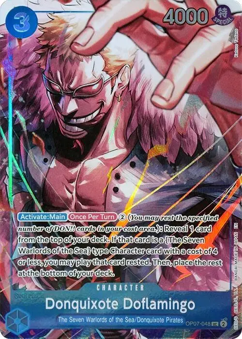 Donquixote Doflamingo (Seven Warlords of the Sea Binder Set) card art