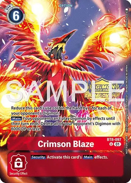 Crimson Blaze (Championship 25-26 Tamers Pack Season 1) card art