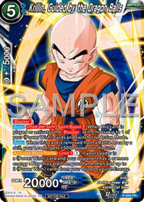 Krillin, Guided by the Dragon Balls (Ultra-Bout Series Tournament Pack Vol.13) card art