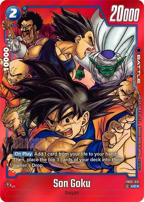 Son Goku (Limited Pack MANGA Version 01) card art